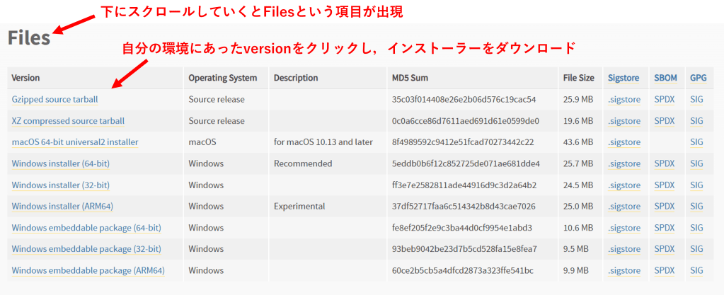 pythonインストール説明4